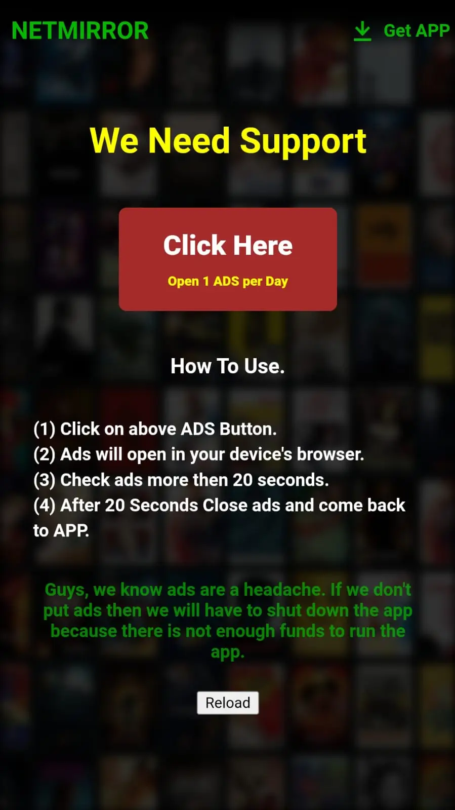 Screenshot of Netmirror APK Download